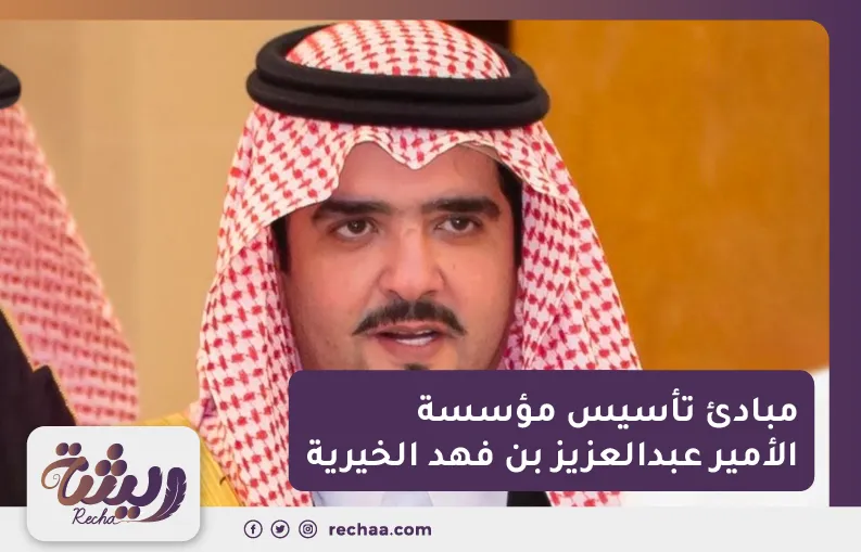 مبادئ تأسيس مؤسسة الأمير عبدالعزيز بن فهد الخيرية