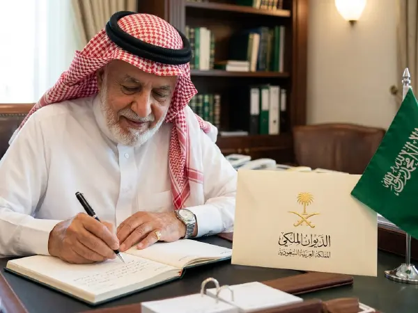 برقيتي للديوان الملكي